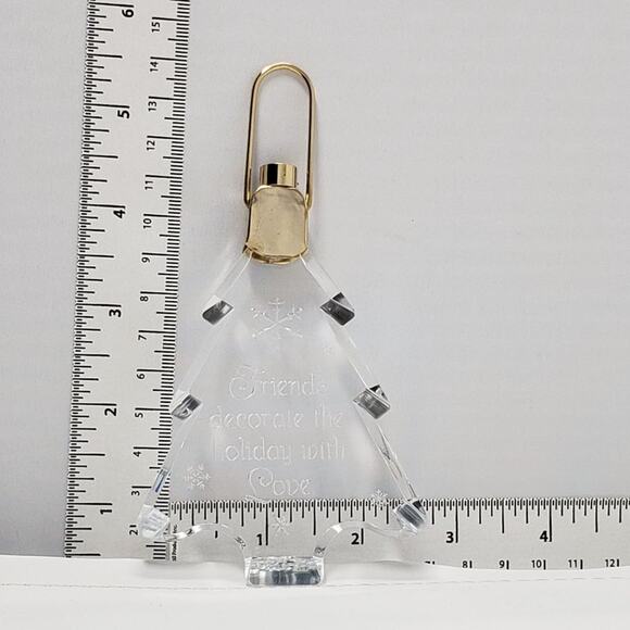 1988 Hallmark Tree of Friendship Lighted Acrylic Holiday Christmas Ornament. - Picture 7 of 7